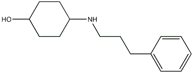 4-[(3-phenylpropyl)amino]cyclohexan-1-ol 구조식 이미지