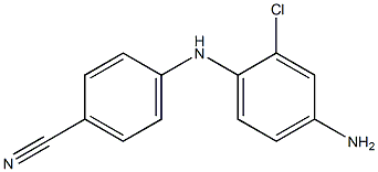 4-[(4-amino-2-chlorophenyl)amino]benzonitrile 구조식 이미지