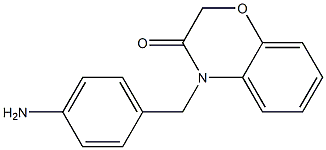 4-[(4-aminophenyl)methyl]-3,4-dihydro-2H-1,4-benzoxazin-3-one Structure