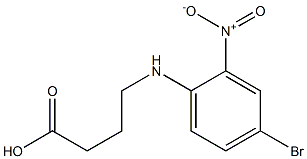 4-[(4-bromo-2-nitrophenyl)amino]butanoic acid Structure