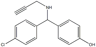 4-[(4-chlorophenyl)(prop-2-yn-1-ylamino)methyl]phenol Structure