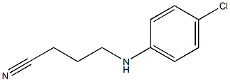 4-[(4-chlorophenyl)amino]butanenitrile Structure