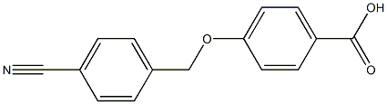 4-[(4-cyanophenyl)methoxy]benzoic acid Structure