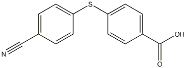 4-[(4-cyanophenyl)sulfanyl]benzoic acid Structure