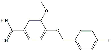 4-[(4-fluorobenzyl)oxy]-3-methoxybenzenecarboximidamide 구조식 이미지