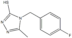 4-[(4-fluorophenyl)methyl]-5-methyl-4H-1,2,4-triazole-3-thiol Structure