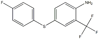 4-[(4-fluorophenyl)sulfanyl]-2-(trifluoromethyl)aniline 구조식 이미지