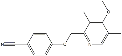 4-[(4-methoxy-3,5-dimethylpyridin-2-yl)methoxy]benzonitrile Structure