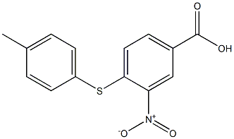 4-[(4-methylphenyl)sulfanyl]-3-nitrobenzoic acid Structure