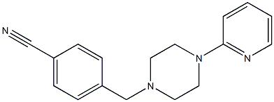 4-[(4-pyridin-2-ylpiperazin-1-yl)methyl]benzonitrile Structure