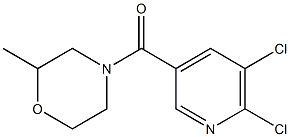 4-[(5,6-dichloropyridin-3-yl)carbonyl]-2-methylmorpholine 구조식 이미지