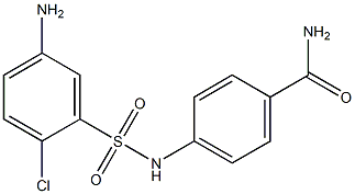 4-[(5-amino-2-chlorobenzene)sulfonamido]benzamide Structure