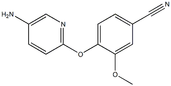 4-[(5-aminopyridin-2-yl)oxy]-3-methoxybenzonitrile 구조식 이미지