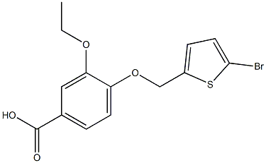 4-[(5-bromothiophen-2-yl)methoxy]-3-ethoxybenzoic acid Structure