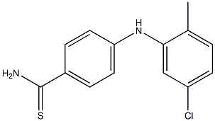 4-[(5-chloro-2-methylphenyl)amino]benzene-1-carbothioamide 구조식 이미지