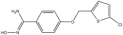 4-[(5-chlorothien-2-yl)methoxy]-N'-hydroxybenzenecarboximidamide Structure