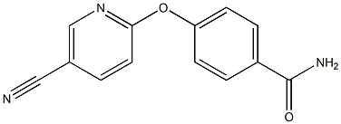 4-[(5-cyanopyridin-2-yl)oxy]benzamide Structure