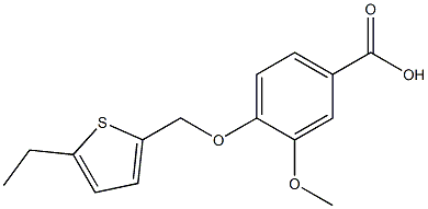 4-[(5-ethylthiophen-2-yl)methoxy]-3-methoxybenzoic acid 구조식 이미지