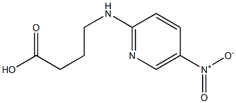4-[(5-nitropyridin-2-yl)amino]butanoic acid 구조식 이미지