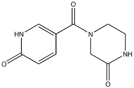 4-[(6-oxo-1,6-dihydropyridin-3-yl)carbonyl]piperazin-2-one Structure