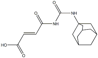 4-[(adamantan-1-ylcarbamoyl)amino]-4-oxobut-2-enoic acid 구조식 이미지