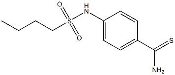 4-[(butylsulfonyl)amino]benzenecarbothioamide Structure