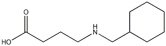 4-[(cyclohexylmethyl)amino]butanoic acid 구조식 이미지