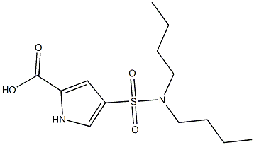 4-[(dibutylamino)sulfonyl]-1H-pyrrole-2-carboxylic acid 구조식 이미지