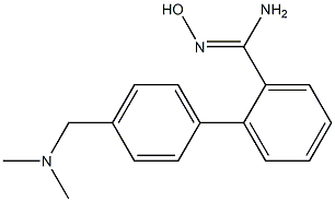 4'-[(dimethylamino)methyl]-N'-hydroxy-1,1'-biphenyl-2-carboximidamide Structure