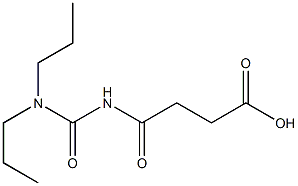 4-[(dipropylcarbamoyl)amino]-4-oxobutanoic acid Structure