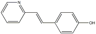 4-[(E)-2-(pyridin-2-yl)ethenyl]phenol 구조식 이미지