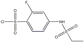 4-[(ethylsulfonyl)amino]-2-fluorobenzenesulfonyl chloride 구조식 이미지