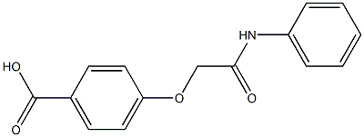 4-[(phenylcarbamoyl)methoxy]benzoic acid 구조식 이미지
