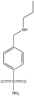 4-[(propylamino)methyl]benzene-1-sulfonamide Structure