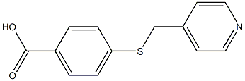 4-[(pyridin-4-ylmethyl)thio]benzoic acid 구조식 이미지