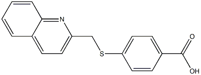 4-[(quinolin-2-ylmethyl)sulfanyl]benzoic acid 구조식 이미지