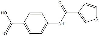 4-[(thien-3-ylcarbonyl)amino]benzoic acid Structure