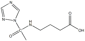 4-[1-(1H-1,2,4-triazol-1-yl)acetamido]butanoic acid 구조식 이미지