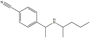 4-[1-(pentan-2-ylamino)ethyl]benzonitrile 구조식 이미지