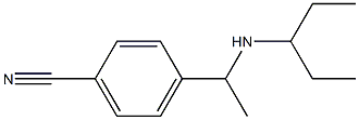 4-[1-(pentan-3-ylamino)ethyl]benzonitrile Structure