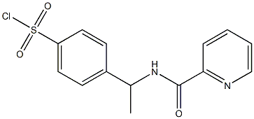 4-[1-(pyridin-2-ylformamido)ethyl]benzene-1-sulfonyl chloride 구조식 이미지