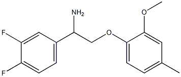 4-[1-amino-2-(2-methoxy-4-methylphenoxy)ethyl]-1,2-difluorobenzene Structure