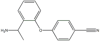 4-[2-(1-aminoethyl)phenoxy]benzonitrile Structure