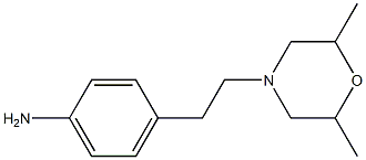4-[2-(2,6-dimethylmorpholin-4-yl)ethyl]aniline Structure