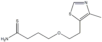 4-[2-(4-methyl-1,3-thiazol-5-yl)ethoxy]butanethioamide 구조식 이미지