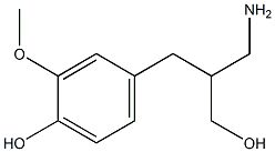 4-[2-(aminomethyl)-3-hydroxypropyl]-2-methoxyphenol 구조식 이미지