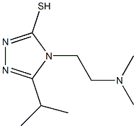 4-[2-(dimethylamino)ethyl]-5-(propan-2-yl)-4H-1,2,4-triazole-3-thiol 구조식 이미지
