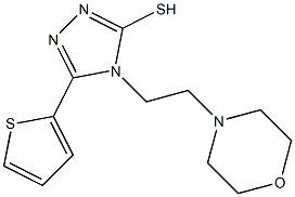 4-[2-(morpholin-4-yl)ethyl]-5-(thiophen-2-yl)-4H-1,2,4-triazole-3-thiol 구조식 이미지