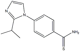 4-[2-(propan-2-yl)-1H-imidazol-1-yl]benzene-1-carbothioamide 구조식 이미지