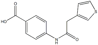 4-[2-(thiophen-3-yl)acetamido]benzoic acid 구조식 이미지